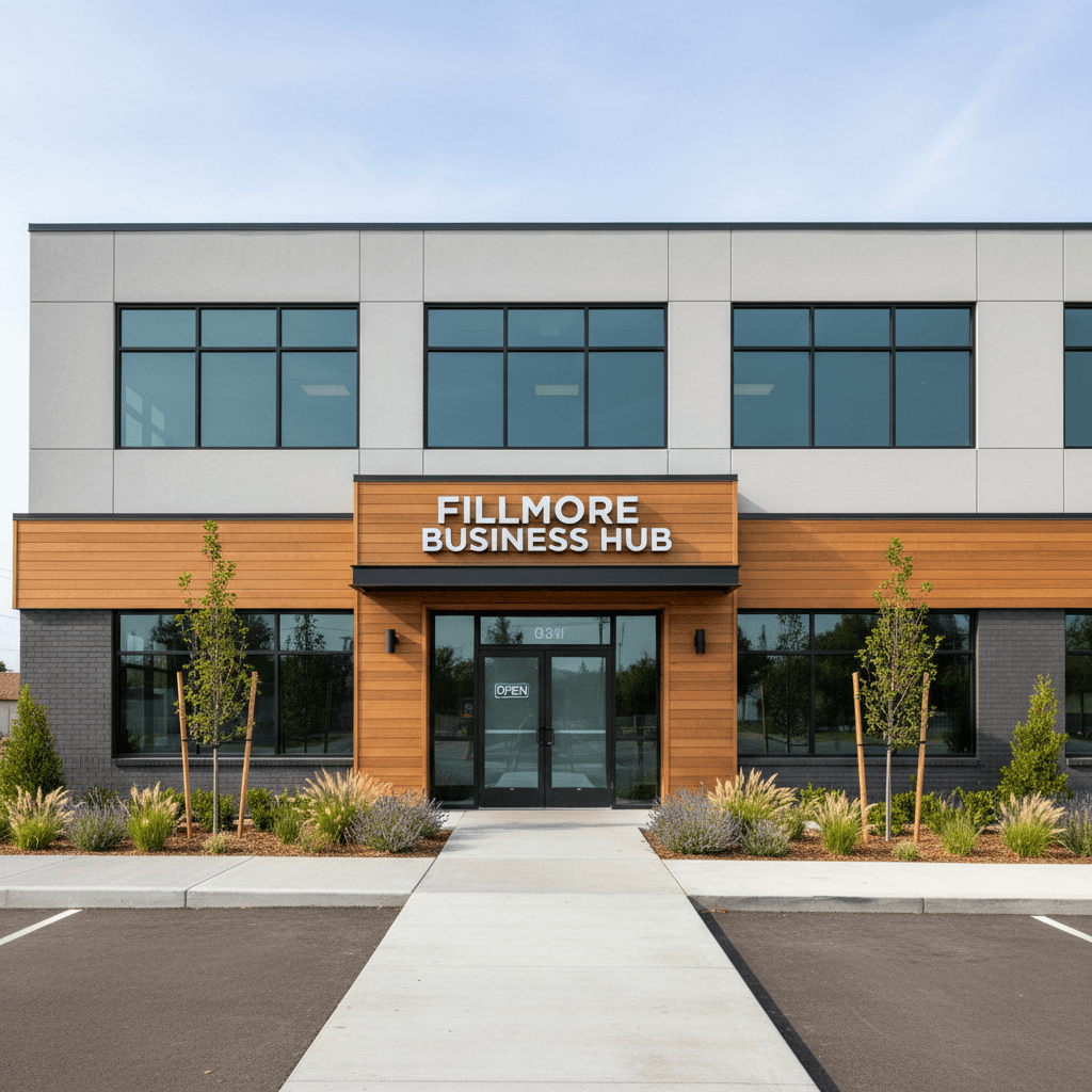 Commercial exterior renovation project